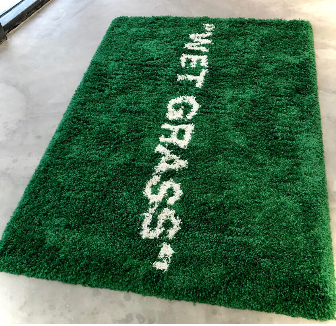 Carpet Home Furnishings Artistic Carpet Markerad WET GRASS ic Large Rug Hypebeast Collection Parlor Bedroom Playroom Handtufted Trending Floor Mat Sup