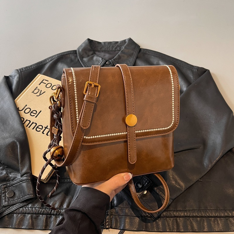 Bag Bag For Women 2025 New Trendy Mobile Phone Fashionable And Versatile, Student Covered Women's Bag, Single Shoulder Crossbody Bucket Bag