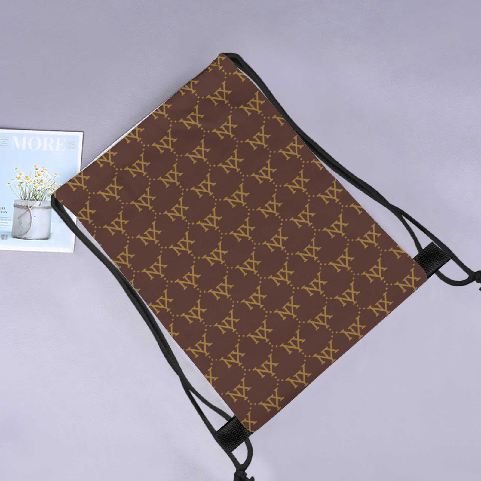 NXY Drawstring Bag Polyester Drawstring Storage Bag White Bags For Gift Package Pouch Reusable Home Sundries Organize Dustproof Sacks