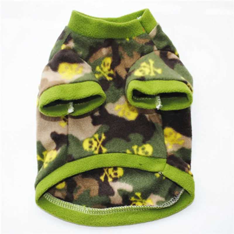 Cute Skull Print Pet Dog Clothes Winter Warm Fleece Pet Coat For Small Dogs French Bulldog Puppy Dog Clothing Chihuahua ClothesXJ250109