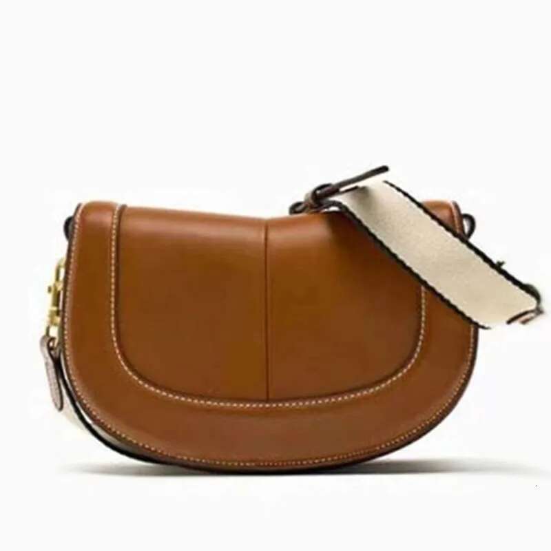 New PU Leather Design Women Saddle High Quality Fashion Crossbody Shoulder Bag