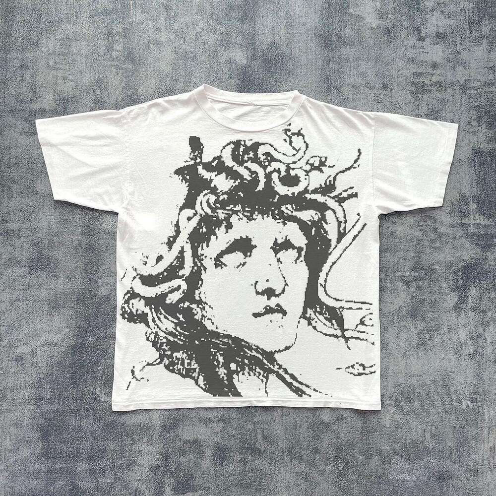 Inspiration: Summer American washed worn short sleeved t-shirt for men women, loose and casual versatile top