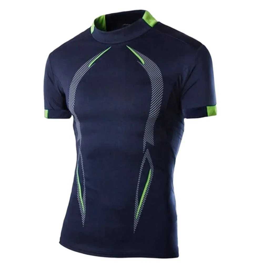Summer Fitness Top Mens Quick Drying Fitness T-shirt Short Sleeve Training T-shirt Compressed Running T-shirt Sports Shirt W250111