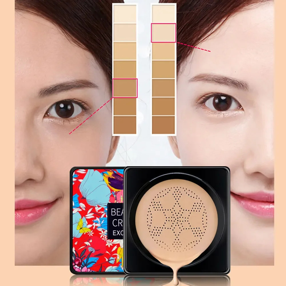 Magic Foundation Mushroom Head Air Cushion CC Cream Waterproof Brighten Women Base Makeup Face Korean Cosmetics 241230