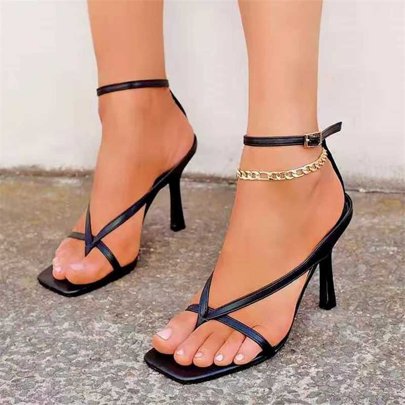 New Arrival New Sandals Narrowband Party Dress Pump Urine Toe Ankle Shoulder Strap Womens Summer Fashion Brand Thin High Heels Gladiator T250110