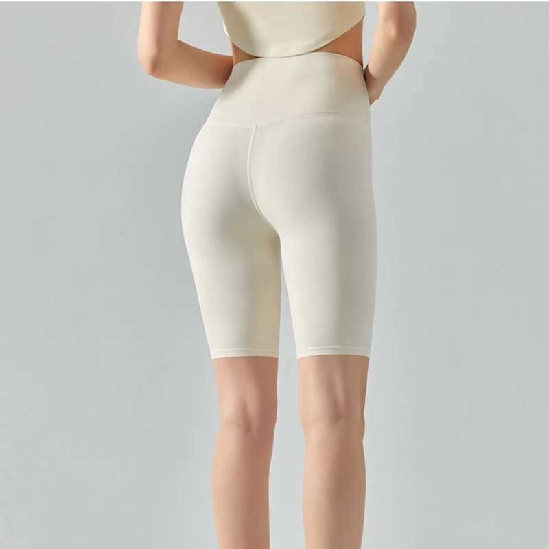 Summer Yoga Sports Shorts Womens Tight Cycling Shorts Naked Breathable Running Shorts High Waist Quick Dry Fitness ShortsXJ250111