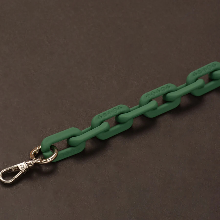 27-140cm matte frosted bag chain solid color acrylic bag with resin chain DIY cross shaped bag thick chain underwear accessories 250109