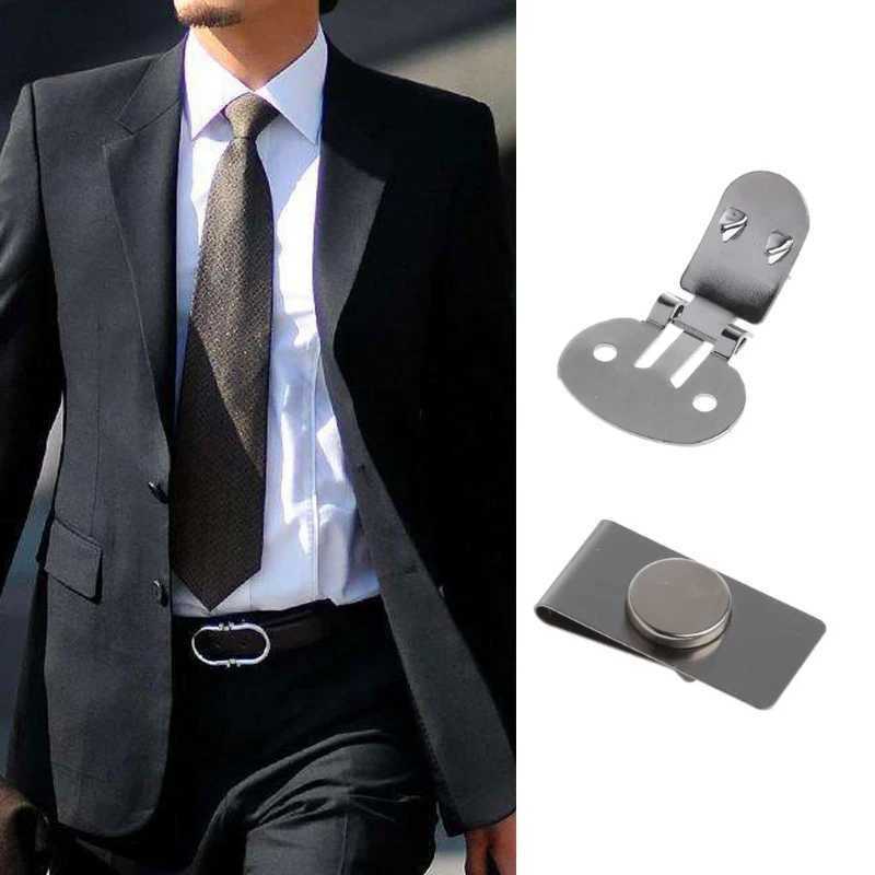 Practical magnetic tie clip invisible elegant mens jacket stainless steel magnetic Lel pin to fix the neck in place W250111