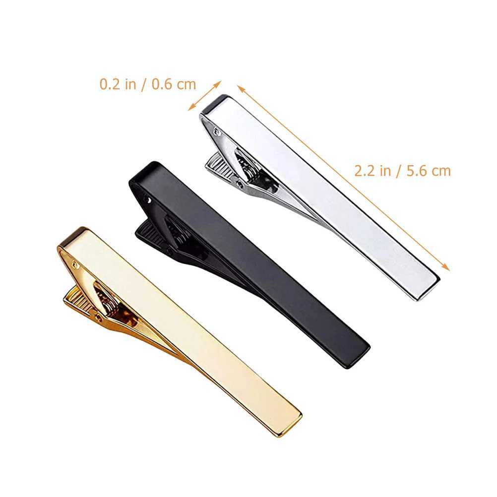 3-piece tie clip black bar shirt Busin set mens regular classic W250111