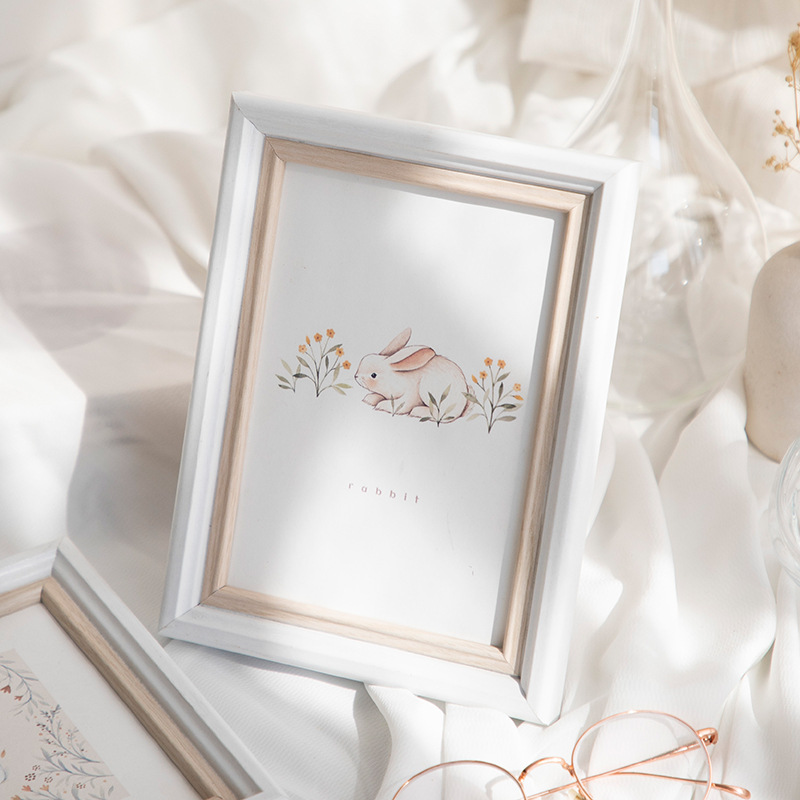 Nordic Resin White Photo 6inch 7 8 10 A4 Pictrue Frame Hanging Wall Home Decoration H260306