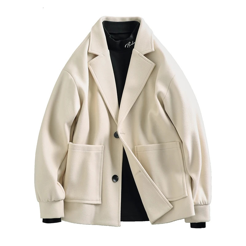 M5XL 4XL Plus Size Mens Wool Blend Classic Coat Big Pocket Military Jackets Casual Stretwear Autumn Clothing for Male XXXXXL 250106