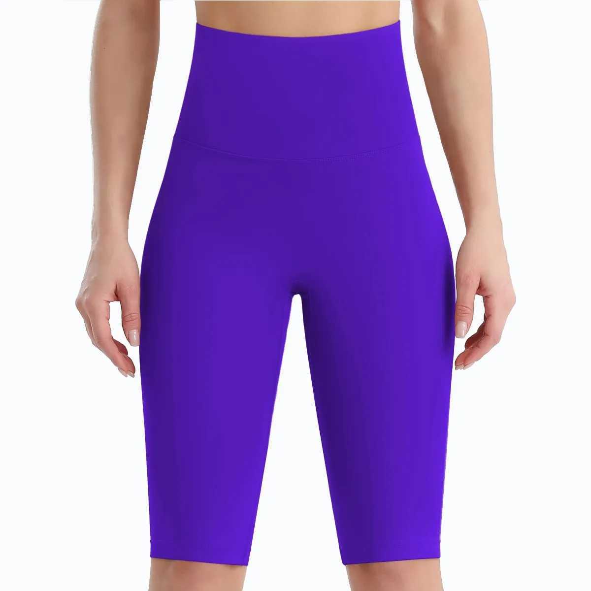 New Womens Summer Seamless Hip Lifting High Waist Solid Color Yoga Pants Exercise Five PantsXJ250111