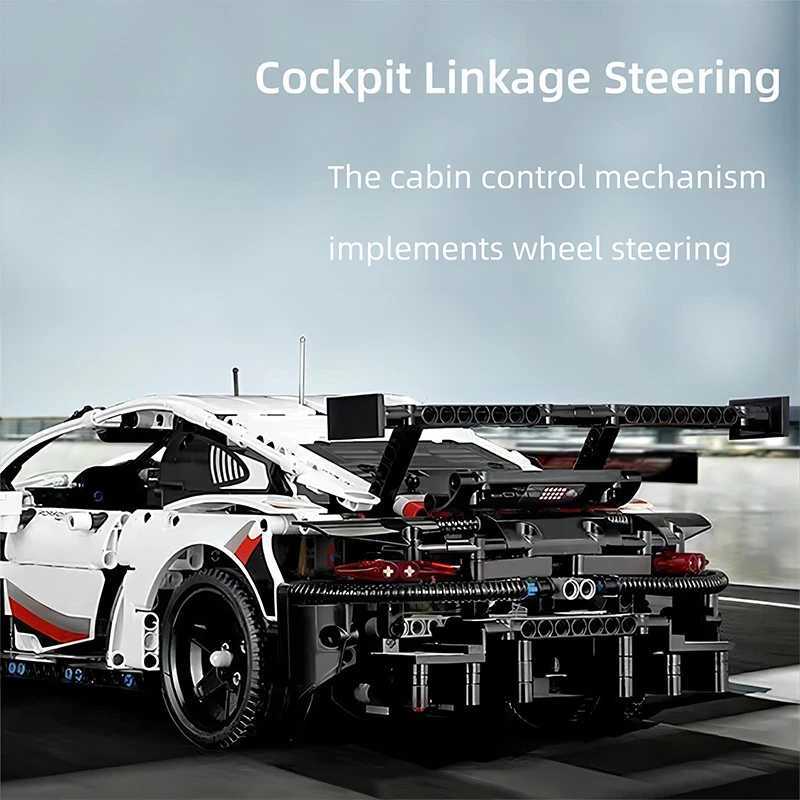 1 10 Scale Car Model Building Blocks Toy Collection Racing Technology Supercar Manufacturing Tools Boys Over 14 Years Old LoveXJ250102