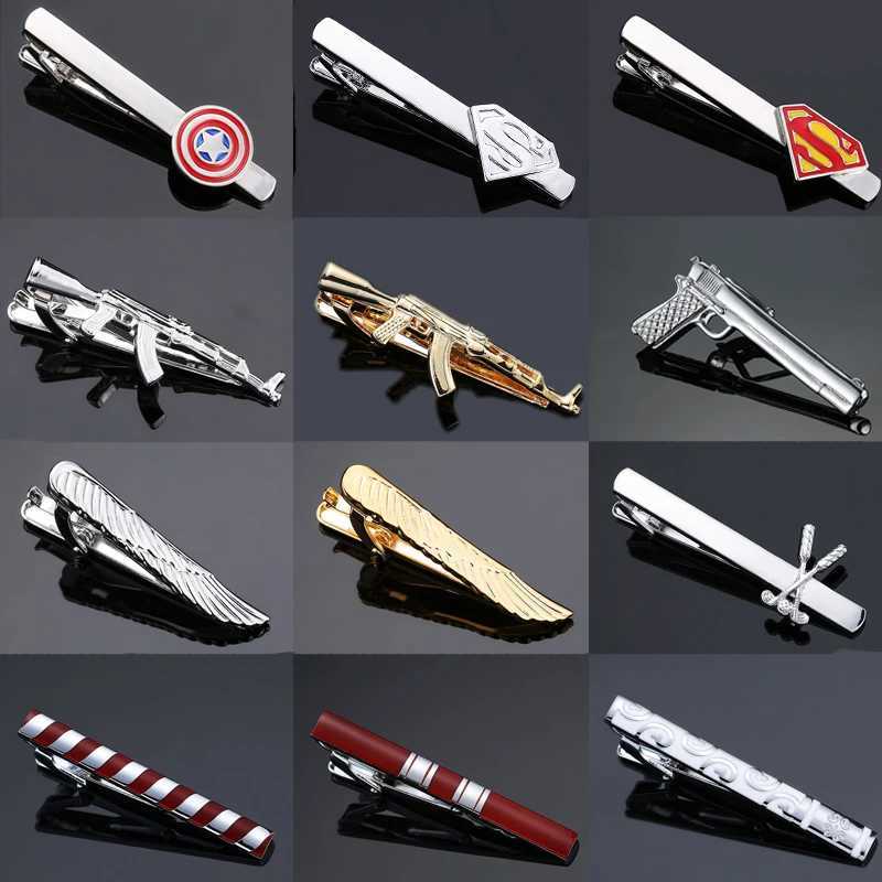 31 High quality aircraft tie clip brand new and fashionable laser metal machine tie clip clip mens tie badge gift W250111