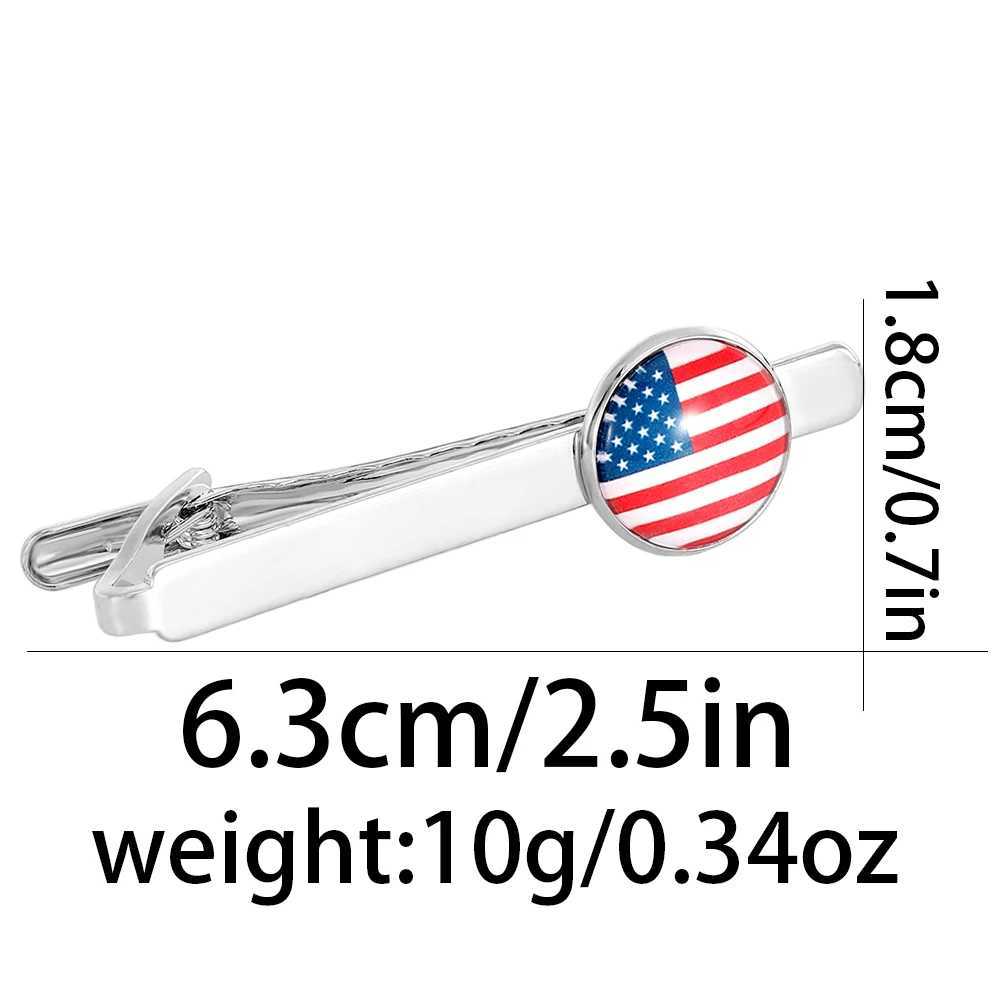 Classic national flag pattern charm tie clip for mens jewelry in the United States United Kingdom Germany France Canada South Korea Australia W250111