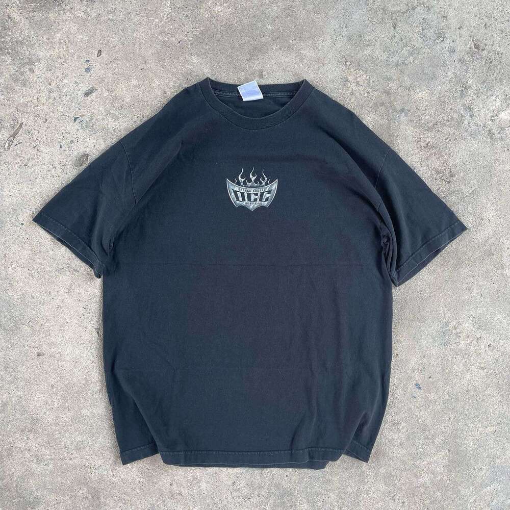 Comfortable pattern letter print casual short sleeved T-shirt American high street round neck top Japanese style half sleeve