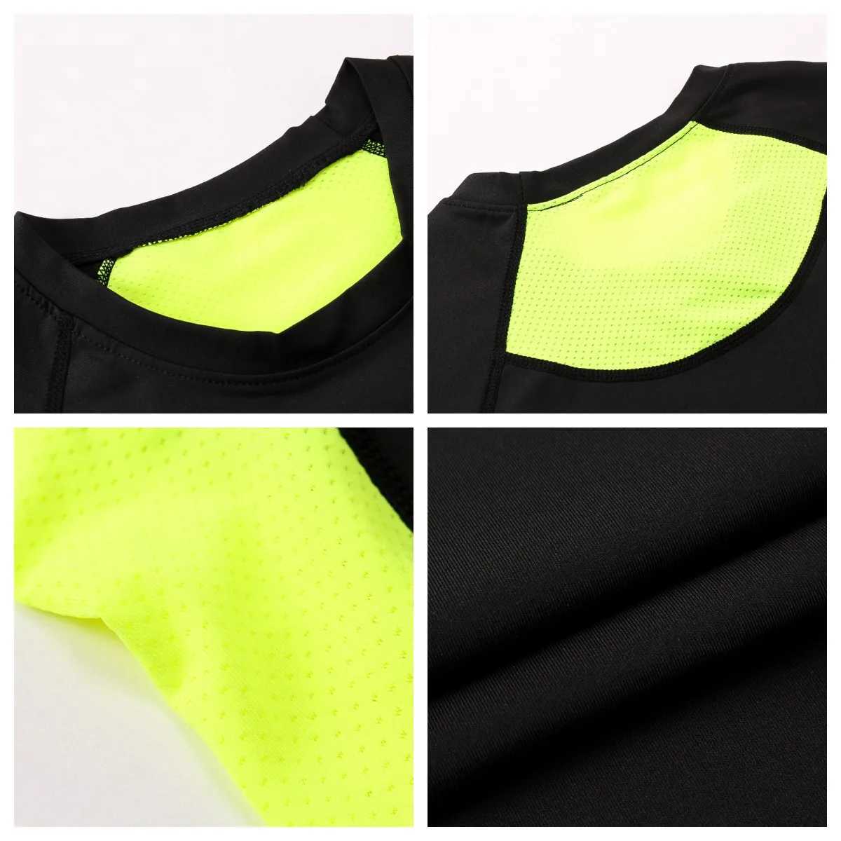 Mens short sleeved Rush protective compression shirt quick drying fitness bike running T-shirt training underwear gym clothing W250111