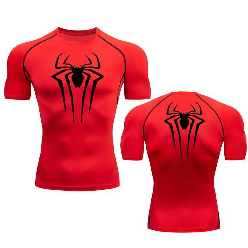 2099 mens T-shirt compression shirt summer casual top fitness sports navy blue quick drying sportswear gym mens clothing W250111