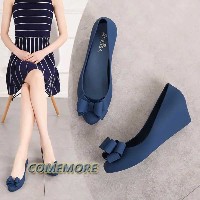 New Arrival Leisure jelly shoes beach sandals womens luxury roller coaster womens beige shallow mouth new summer platform wedge high heels autumn blac