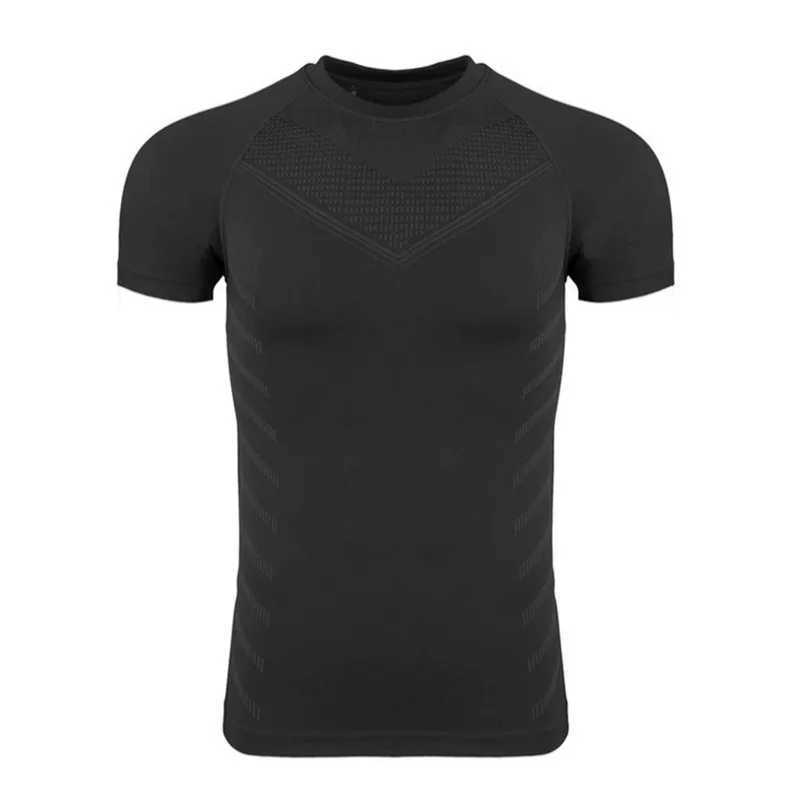 Mens quick drying running shirt compression fitness shirt mens sports shirt short sleeved summer sports T-shirt W250111