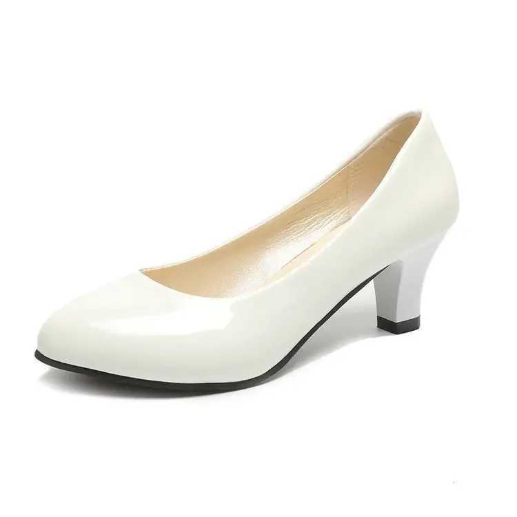 New Arrival Womens leather high heels new high-quality shoes classic black and white pump suitable for office womens white high heels red sexy high he