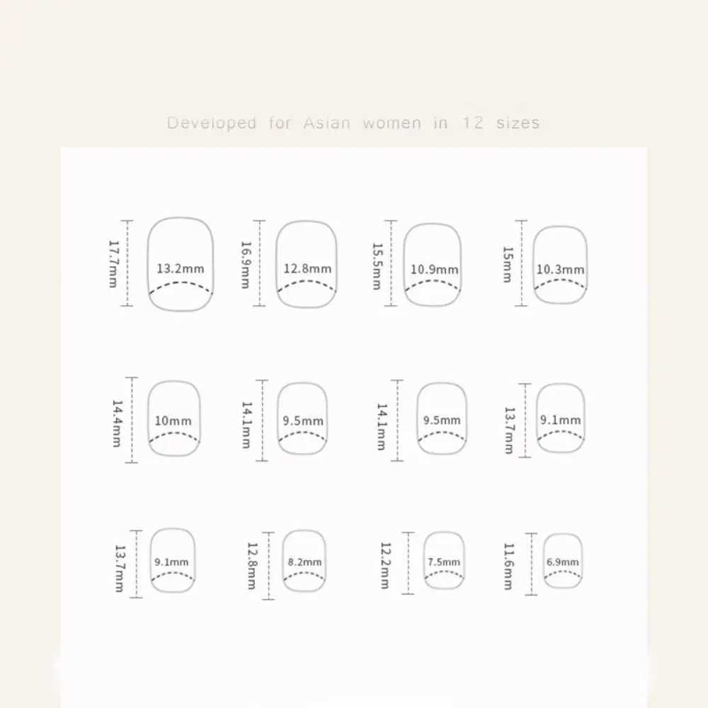 24pcs Short Square False Nails French Shining Crystal Glitter Ink Wavy Full Cover Detachable Nail TipsXJ250110