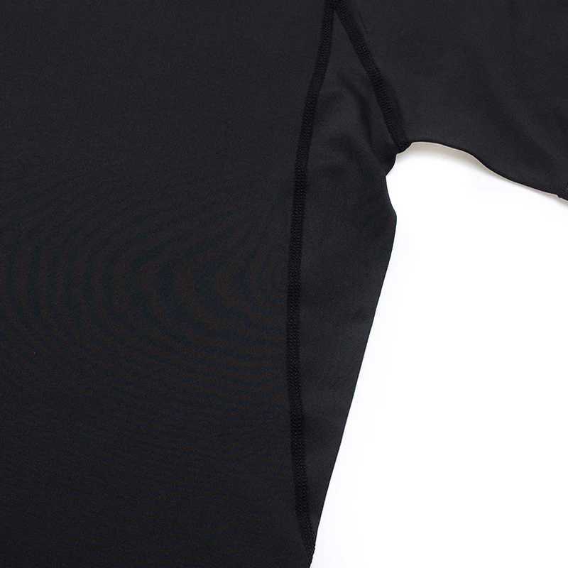 Mens T-shirt long sleeved compression Shemd sunscreen two-layer quick drying fitness mmaTop exercise Rashgarda fitness W250111