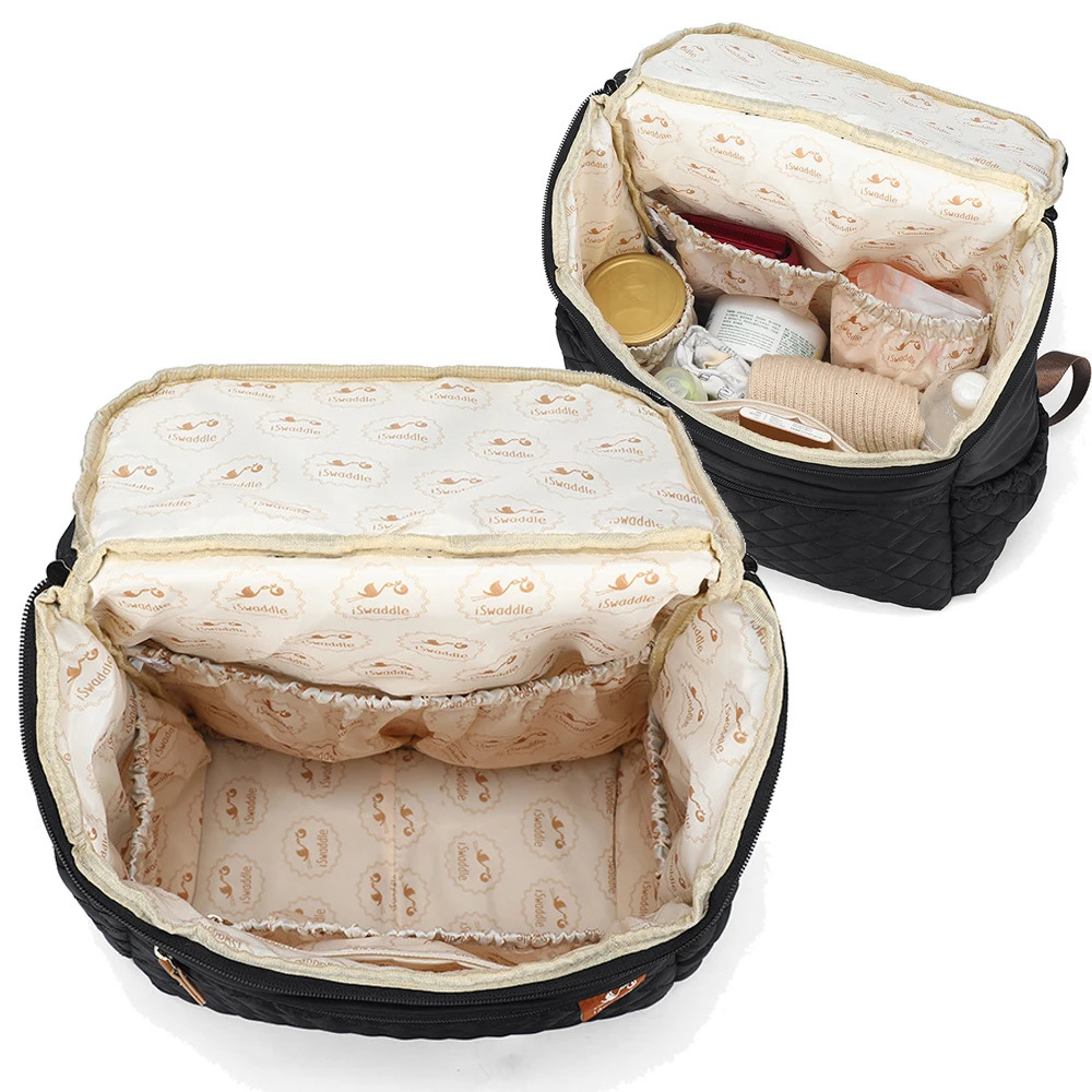 Fashion Mummy Maternity Bag Multi-function Diaper Bag Backpack Nappy Baby Bag with Stroller Straps for Baby Care 250106