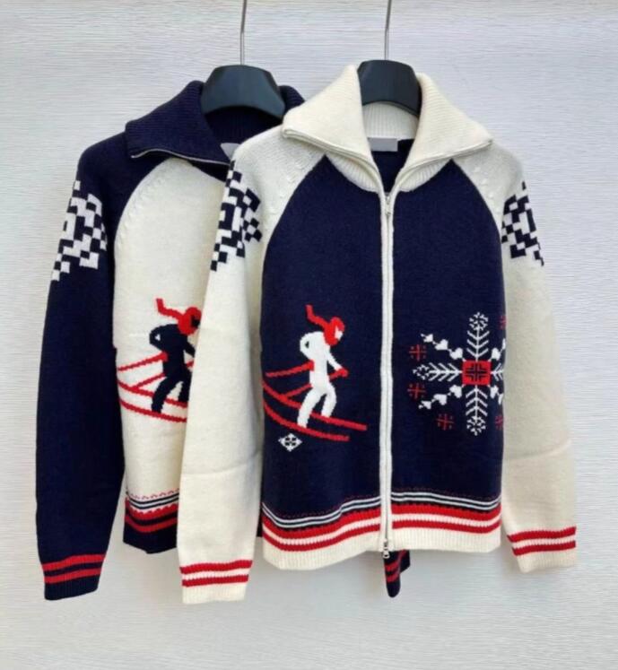 luxury sweaters womens ski designer sweater women knitted cardigan jacket femal clothing