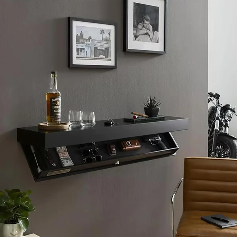 Magicflap Shelf With Secret Compartment Concealed Floating Shelf Wall-Mounted Storage Solution Hidden Furniture 250107