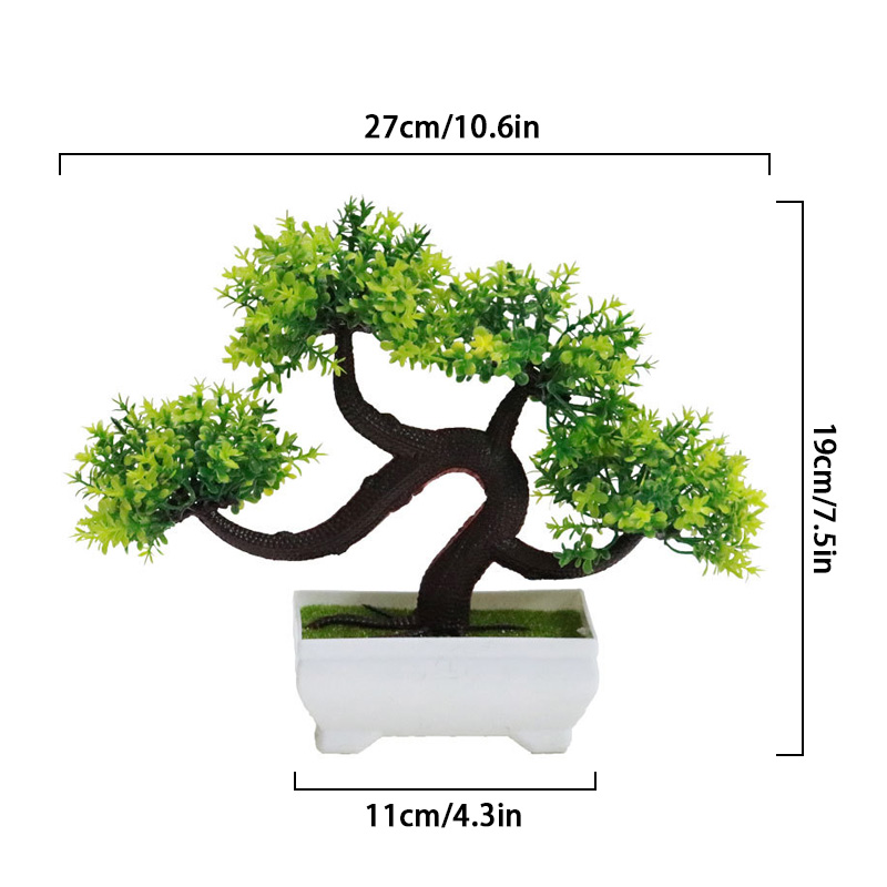 Simulated Potted Dragon Whisker Tree Bonsai Green Plant For Office Desktop Decoration Flowers Potted Home Creative Decoration