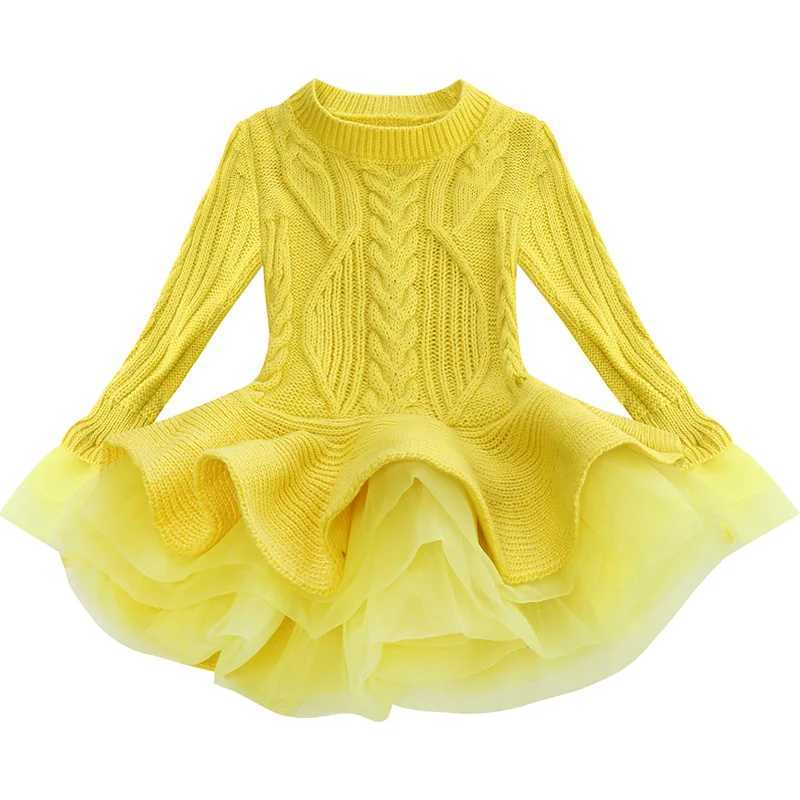 2023 Girls Christmas Dress Tutu Dress Winter Childrens Sweater Princess Par Clothing Autumn Childrens Sweater W250111