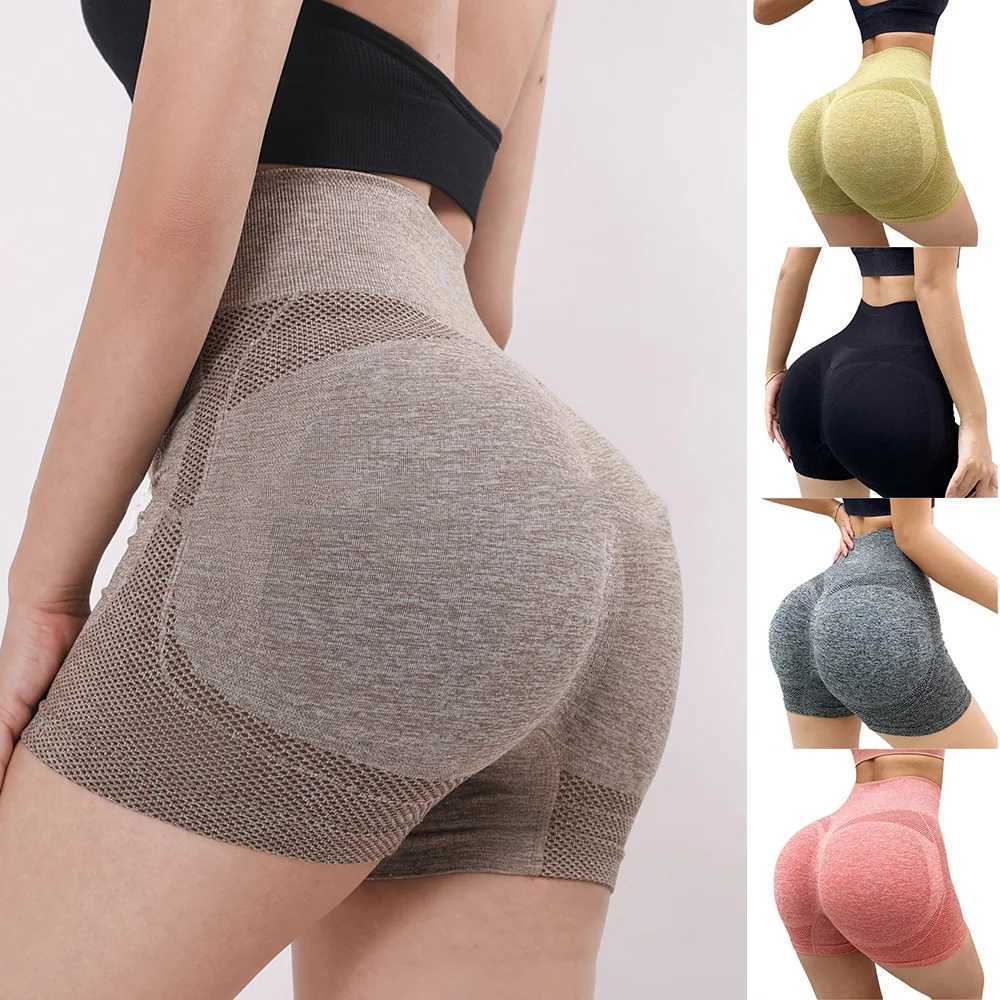 Womens High Waist Yoga Shorts Running Sporty Shorts Gym Elastic Workout Shorts Workout Fitness SportwearXJ250111