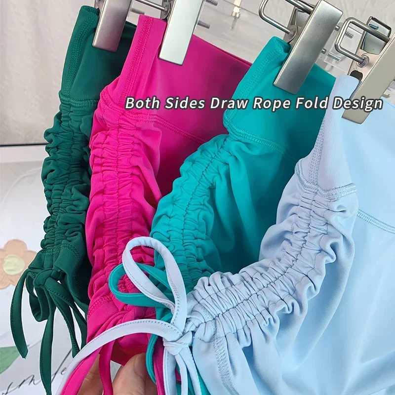 2024 Yoga Shorts Women Fitness Shorts Running Cycling Shorts Breathable Sports Leggings High Waist Summer Workout Gym ShortsXJ250111