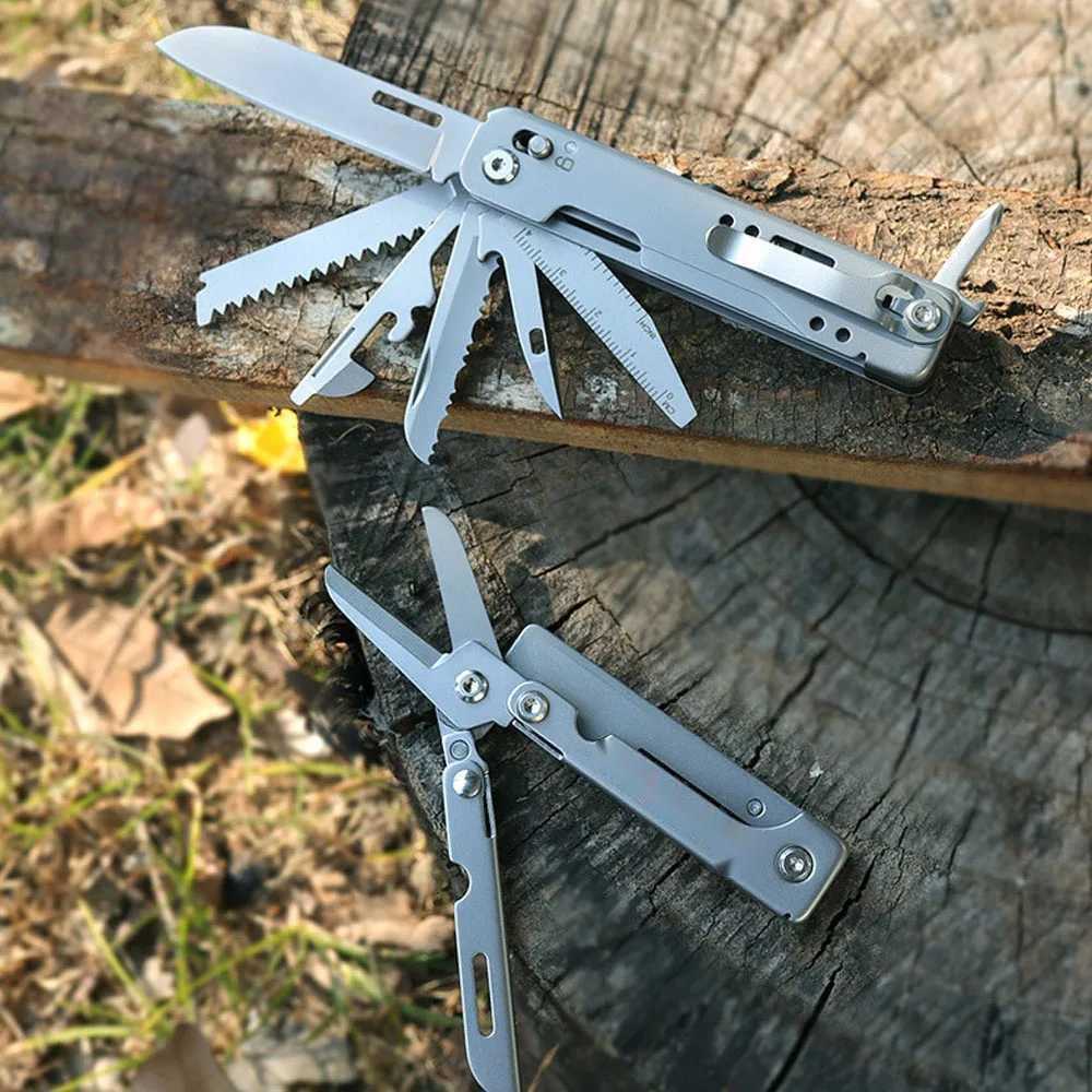 Combination Multi Tool Folding Knife Scissors Detachable Outdoor Pocket Knife EDC Emergency Manual Tool Multi purpose Knife X241107