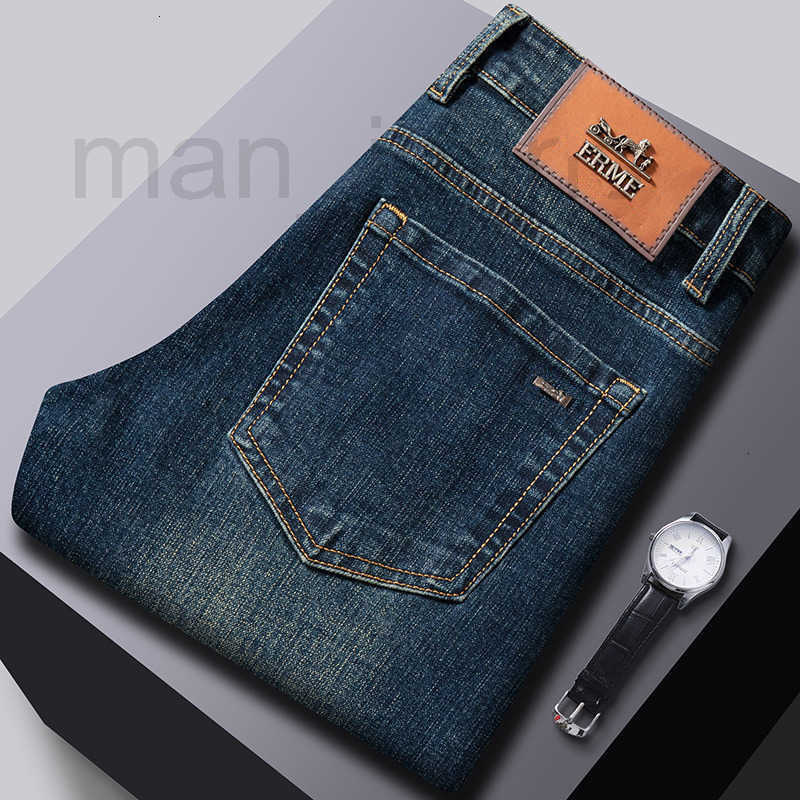 Men's Jeans Designer 2025 Spring New Product: Jeans for Men, Korean Version, Slim fit, Small footed, High quality, European Product, Elastic Pants 34YW
