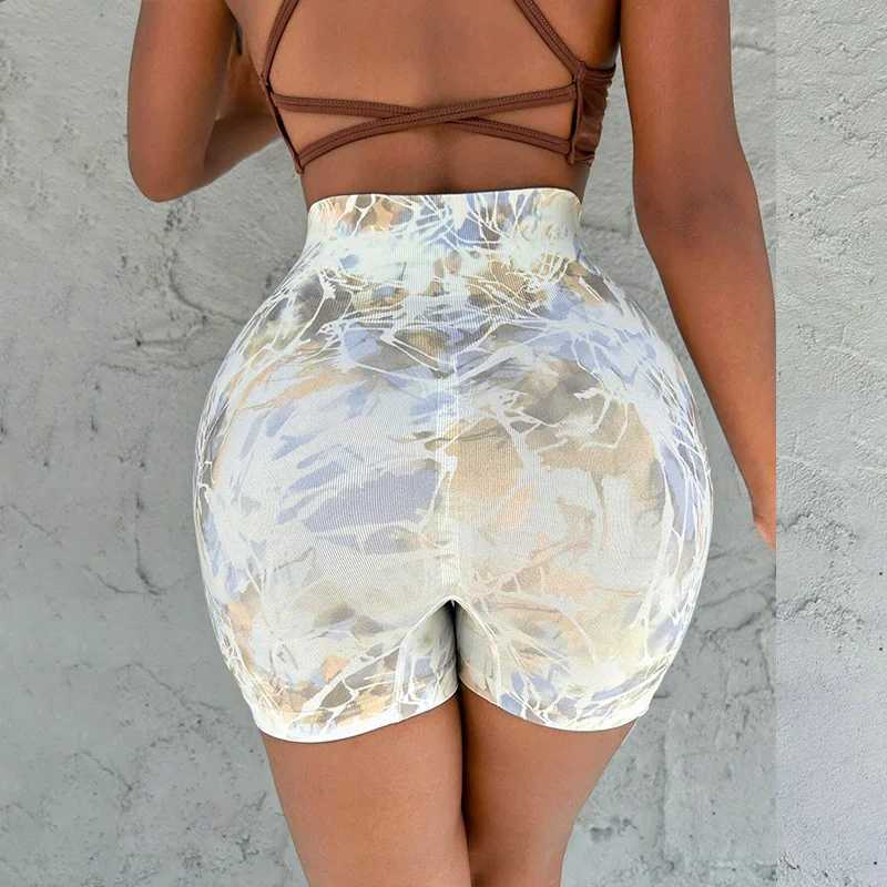 Seamless Printed Tie-Dye Tight Yoga Pants High Waist Slim Hip Lifting Outdoor Sports Pants Running Training FitnessXJ250111