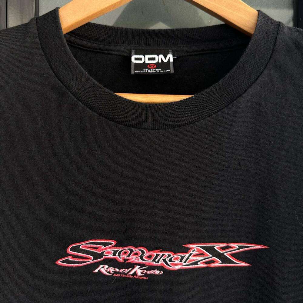 X Samurai loose casual printed short sleeved anime youth round neck top T-shirt