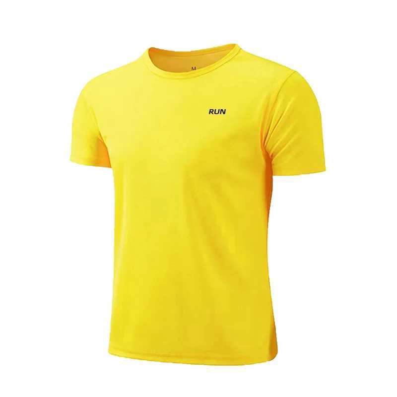 Mens quick drying short sleeved gym running moisturizing round neck T-shirt lightweight training gym sweatshirt top W250111