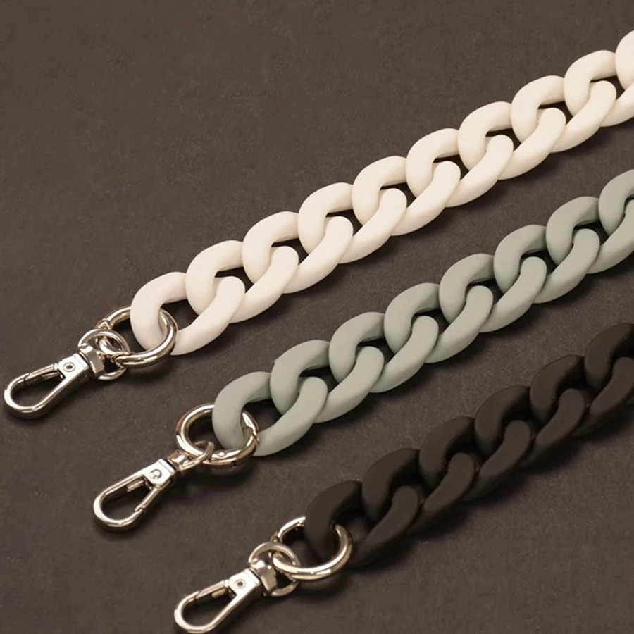 28/140cm Acrylic Resin Womens Handbag Chain Messenger Bag Shoulder Strap Plastic Bag Accessories Replacement Bag Chain 250109