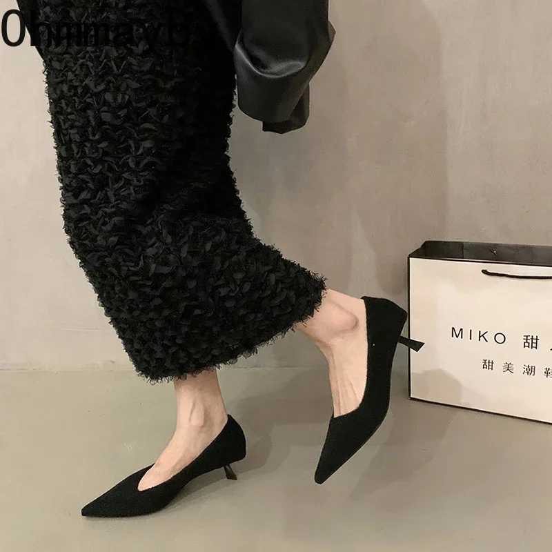 New Arrival Spring 2025 design Pointed Toe womens pump thin boots elegant nightclub party womens shoes Zapatos De Mujer T250110