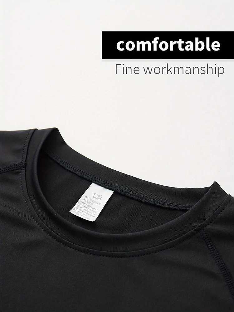 Green Edge Summer Mens High Elasticity Short SLeep Tight and Fast Drying Top Sports Fitness Clothing Running W250111