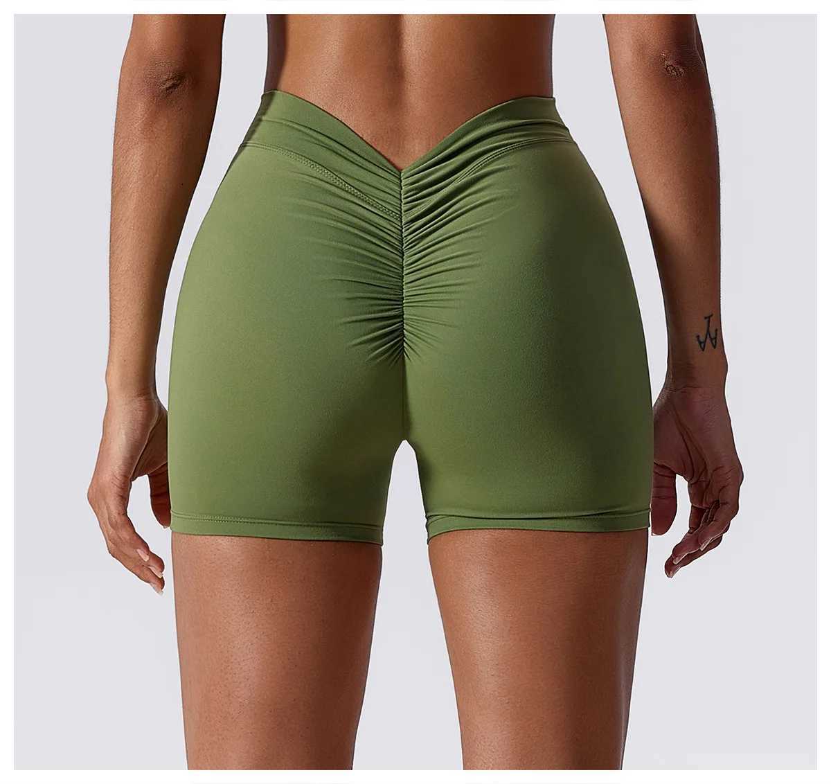 Scrunch Butt Yoga Short Fitness High Waisted Sports Shorts Yoga Shorts Seamless Push Up Gym Snorts Sport Clothes For WomenXJ250111
