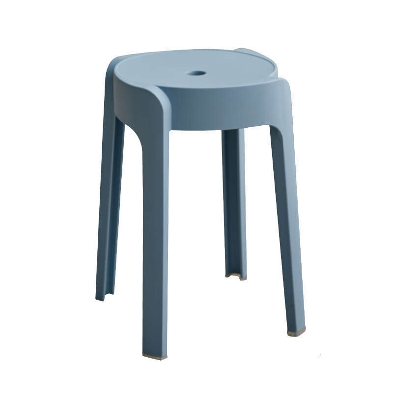 093 stool for household use, thickened round stool, modern simple creative living room dining table, plastic high chair that can be and stacked