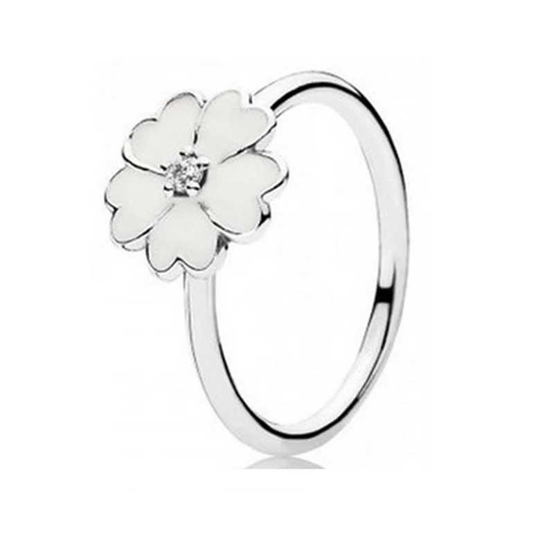 New 100% Pure Silver Princess Crown Sparkling Love Heart CZ Ring W250111