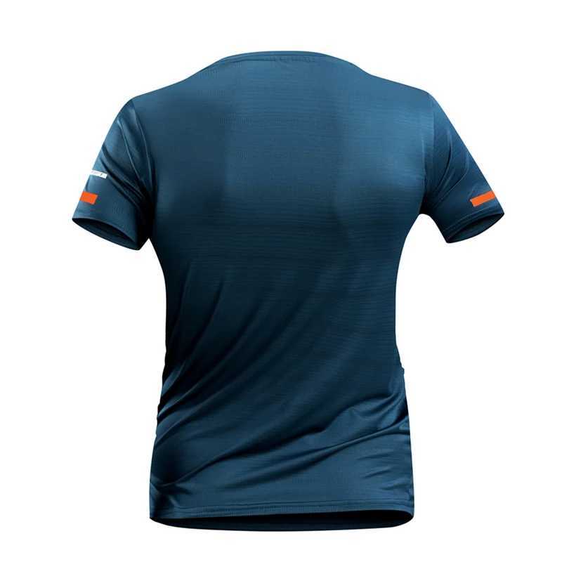 CHRLCK Mens Running Quick Drying T-shirt Breathable Hiking Fishing Trips Soft and Elastic Outdoor Sports Short Shirt Summer W250111