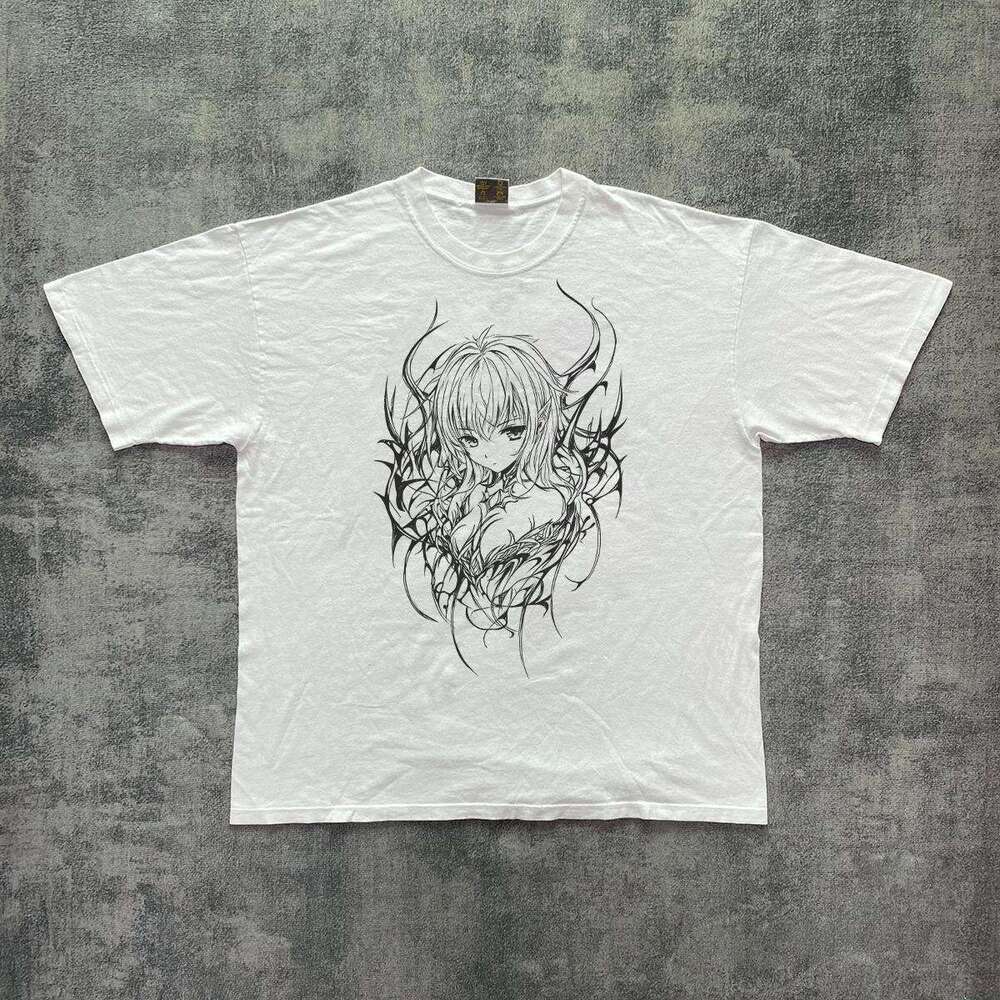 Inspiration Tattoo Artist Thread Draft Printed Laundry Short T-shirt Street Trendy Versatile Half Sleeve