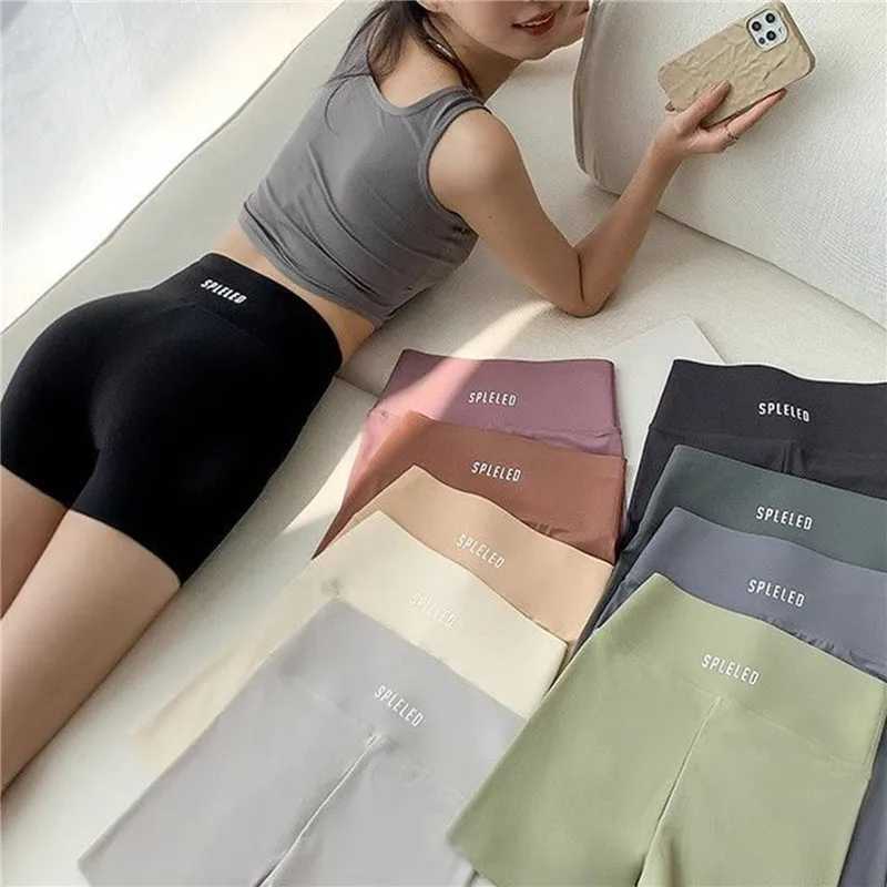 New Women Sports Shorts Skinny Shark Shorts Casual Lady Elastic Shorts Cycling Jogging Fitness High Waist Push Up Gym ShortsXJ250111