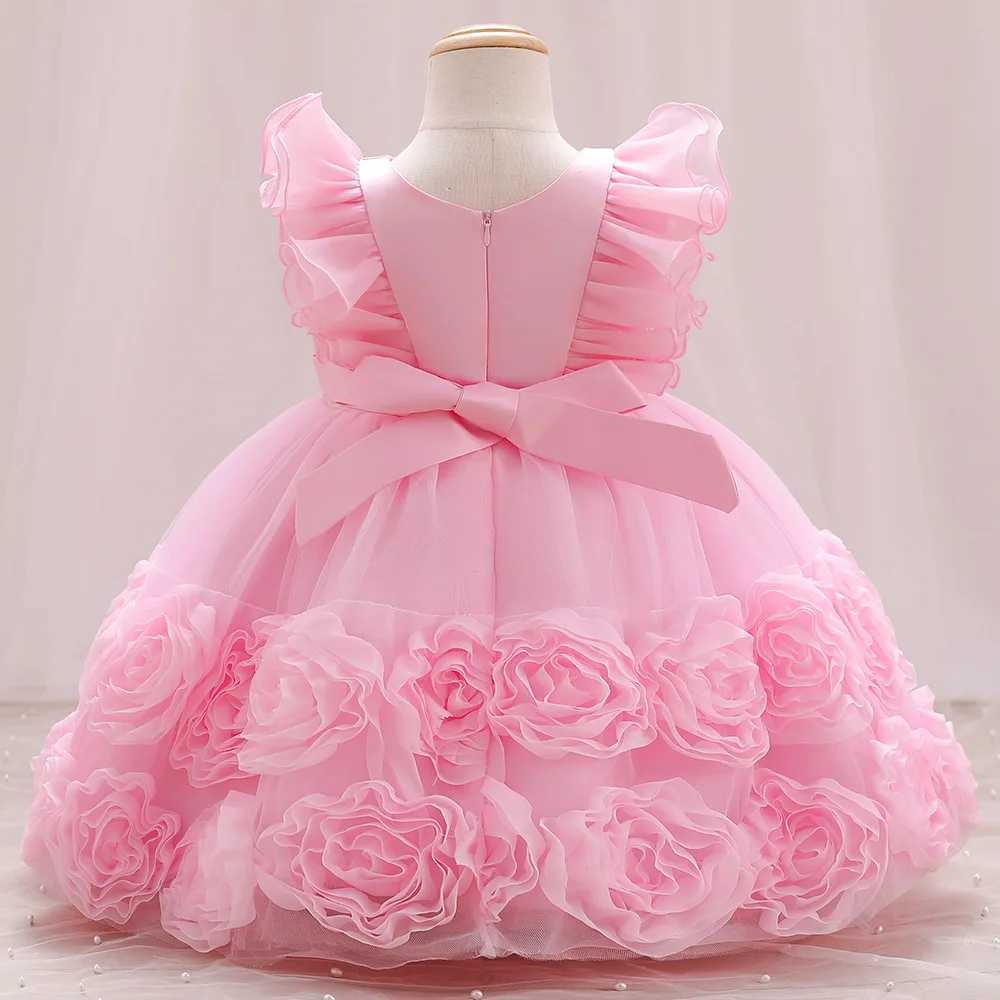 Baby Dress Bow Tutu Dress 0-10 Year Old Girl Wedding Birthday Party Princess Dress Childrens Lace Dress Clothing W250111