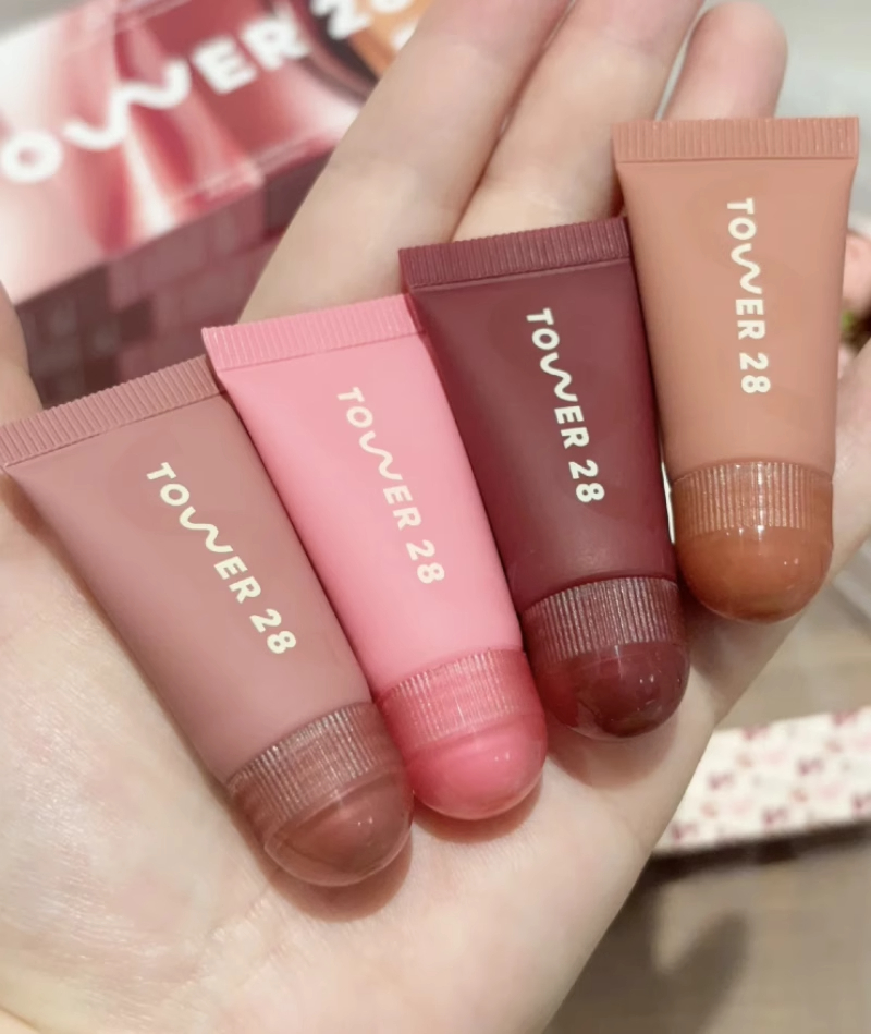 Tower 28 Beauty Mini Lil Softies Tinted Balm Sugar Plum 4*5G Deep Moisturizing Smoothing Es Daily Lip Care
